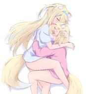 2girls catgirl hug // 4819x5326 // 5.3MB